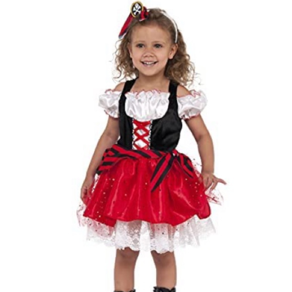 Rubie's Child's Sweet Pirate Costume, Multicolor | Small